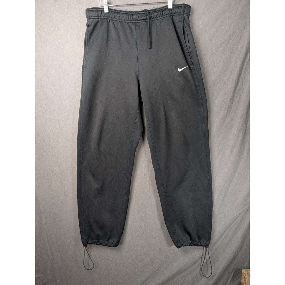 Nike Mens Dri-FIT Therma Training Pants Black Loose Fit Size L